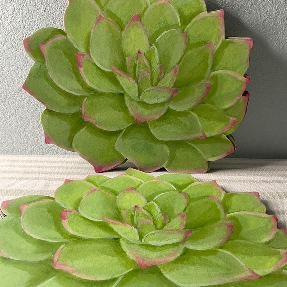 CASPARI Succulents Die-Cut Placemat Set 10 - Picture 1 of 8